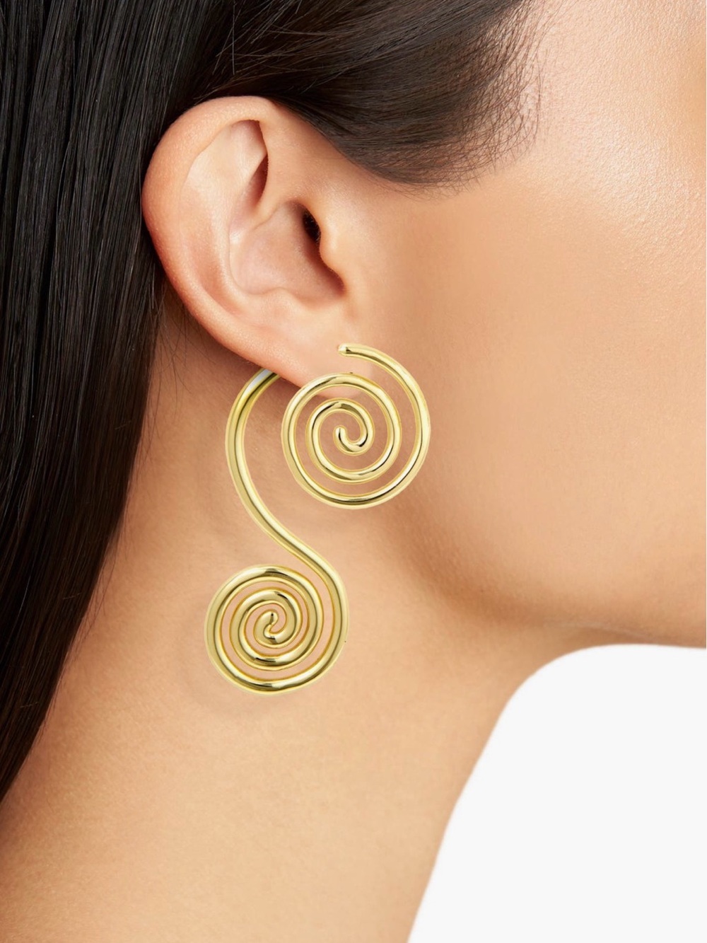 Cult Gaia Ramala Gold Spiral Drop Earrings